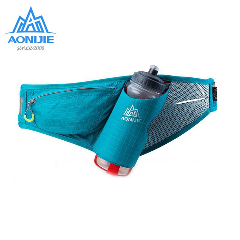 AONIJIE Outdoor Waist Belt Sports Hydration Packs Fanny Pack Phone Holder For Trail Running Camping Marathon With 600ml Bottle