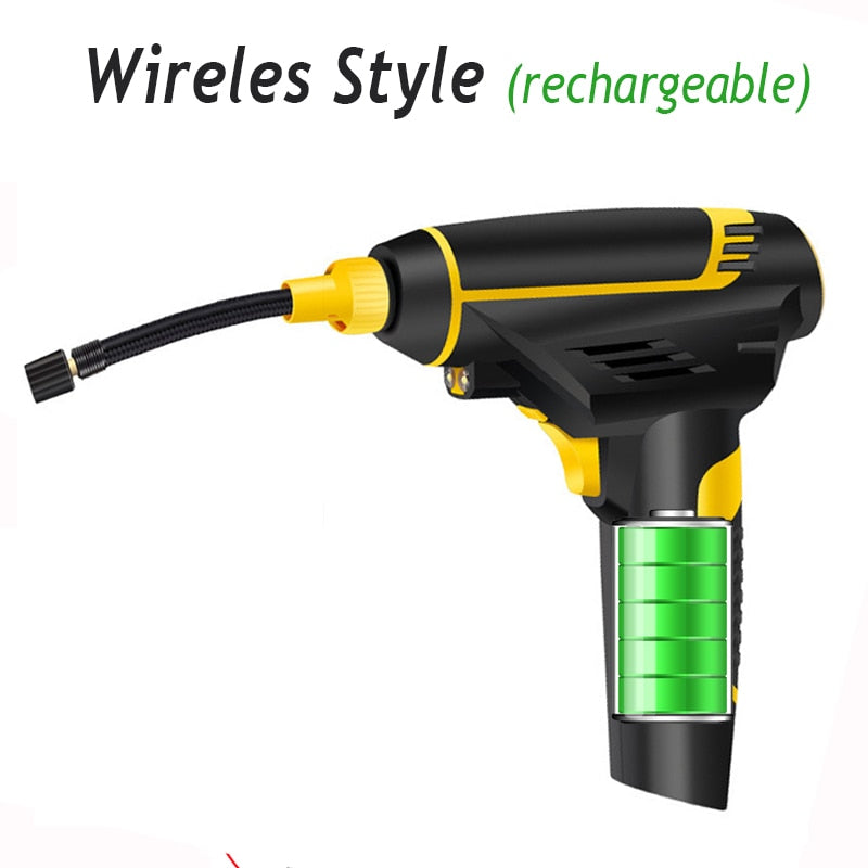 120W Wireless Auto Luftkompressor Handheld USB wiederaufladbare Reifenfüller Digital aufblasbare Pumpe Manometer Autozubehör