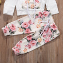 US Stock 0-24M New Fashion Lovely Spring Newborn Baby Girls Sport Outfits Clothes Sweat Shirt Hoodies+Pants Set AU