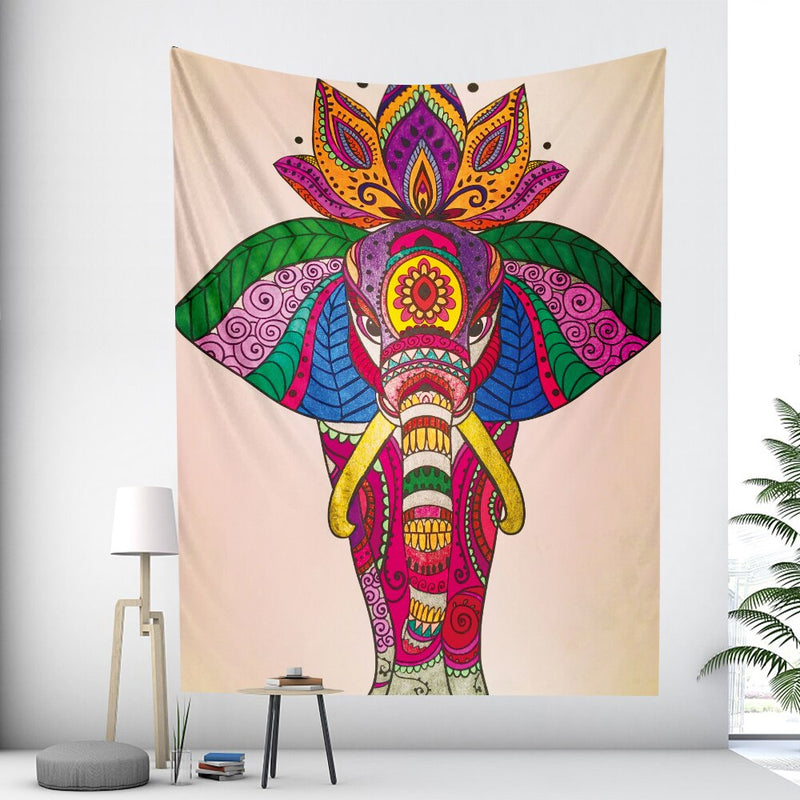 Animal sagrado colgante de pared brujería Hippie decoración Bohemia tapiz de Mandala estera de yoga dormitorio decoración del hogar colchón