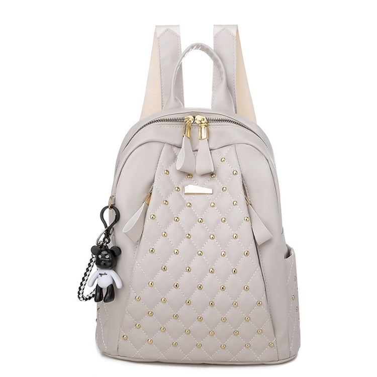 Vintage Damenrucksack Hochwertiger Lederrucksack Dame Reiserucksack Umhängetaschen Schultaschen Rucksack Mochila Feminina