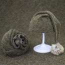 Soft Baby Photo Wraps With Hat 2pcs Sets Newborn Boys Girls Photography Swaddle Blanket Infant Picture Props Accessories