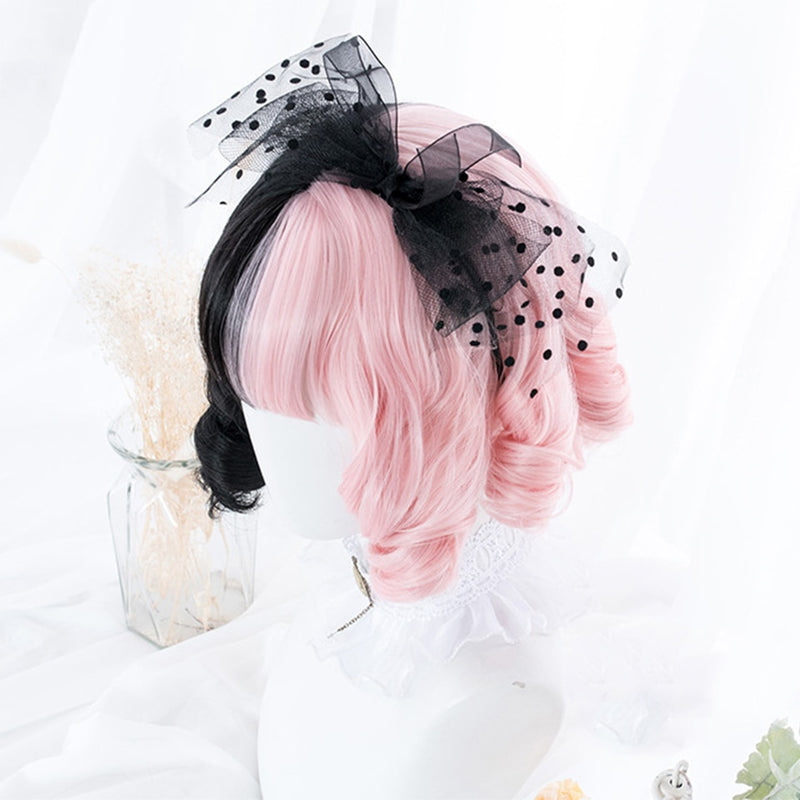 SHANGKE Synthetische Rot Schwarz Blond Weiß Lolita Perücken Für Frauen Lange Gerade Perücke Mit Pony Genshin Impact Cosplay Perücke