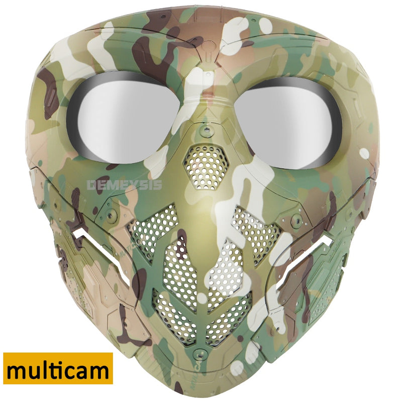 Outdoor Airsoft Protective Mask Military Tactical Paintball Full Face Mask CS Hunting Shooting Sports Halloween Skull Masks