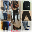 Plus Size Jeans Men Loose Joggers Streetwear Harem Jeans Cargo Pants Ankle-Length Denim Trousers