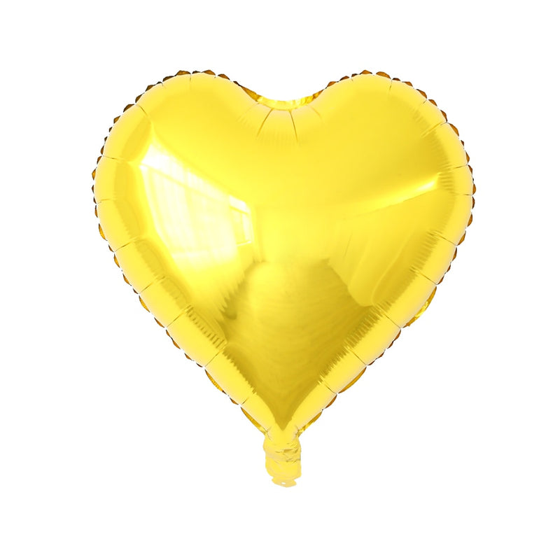 50 Uds. De Globos de aluminio con forma de corazón de estrella de 18 pulgadas, Globos inflables de helio, decoraciones para fiesta de cumpleaños, Globos de compromiso de boda para niños