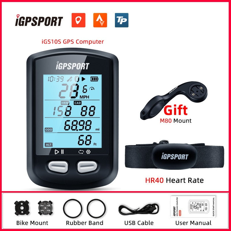 iGPSPORT iGS10 S GPS-fähiger Fahrradcomputer iGPS 10s Rennrad/MTB Wireless Tachometer Kilometerzähler