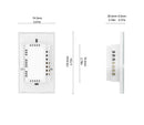 Interruptor táctil Wifi inteligente No requiere cable neutro Smart Home 1/2/3 Gang interruptor de luz 220V compatible con Alexa Tuya App 433RF remoto