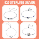 BISAER 925 Sterling Silver Pulseira Snowflake Bangles 925 Heart Snake Chain Clasp Femme Silver Bracelet For Women Jewelry