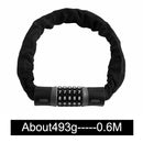 WEST BIKING Bicycle Lock MTB Road Bike Safety Anti-theft Chain Lock With 2 Keys Outdoor Cycling Bicycle Accessories Bike Lock