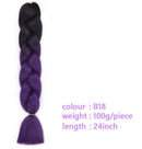 Black Star Hair Ombre Jumbo Braiding Hair Extensions 24 Inch Twist Braids Synthetic Hair Fiber for Twist Braiding for Women