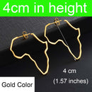 Anniyo African Map Big Earrings Exaggerate Larger Earring Stud Africa Ornaments Traditional Ethnic Hyperbole Jewelry