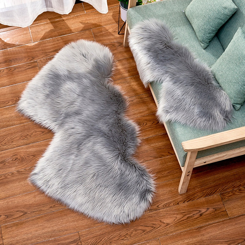 Winter Carpets For Living Room Double Love Heart Shaggy Area Rugs Valentine&