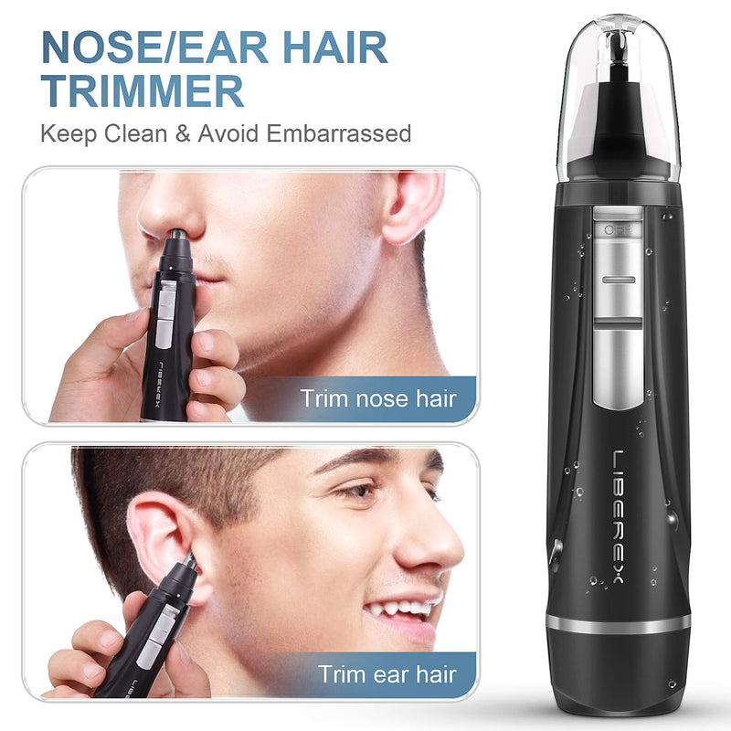 Liberex Electric Nose Hair Trimmer Mini Shaving Ear Hair Removal Scissors Painless Portable Nose Hair Clipper For Men and Women