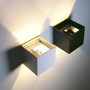 12W LED Wall Lamp Indoor Outdoo Waterproof Light IP65 Adjustable Beam Angle Design Cube LED Bedroom courtyard Porch wall sconce