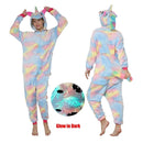 Kigurumi Unicorn Pajama Stitch Adult Animal Onesie Women Men Couple Pajamas Winter Pijamas Suit Panda Sleepwear Flannel Pyjamas