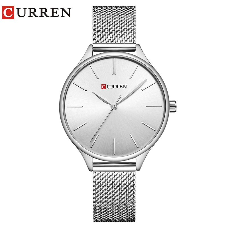 CURREN Women Watches Luxury Wrist watch relogio feminino Clock for Women Milanese Steel Lady Rose Gold Quartz Ladies Watch New