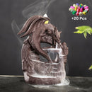Incense Waterfall Incense Burner Ceramic Dragon Decorative Game Mixed Incense Cone Waterfall Smoking room Decor