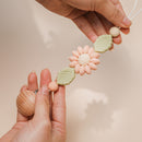 1 Pcs Baby Pacifier Clips Flowers Shape BPA Free Silicone Teething Beads Pacifier Chain Holder Dummy Feeding Clip Soother Chain