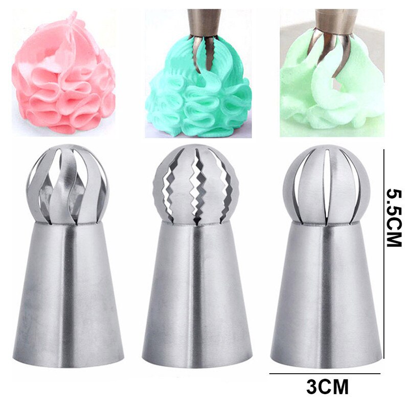 40pc/Set Russian Tulip Pastry Nozzles For Cream Stainless Steel Icing Piping Tips Pastry Bag Confectionery Cake Decorating Tools