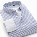 Large Size XXL-10XL 2020 Fashion New Style Men's Winter Warm Plaid Shirt Winter Thick Soft Business Casual Long-sleeved Shirt