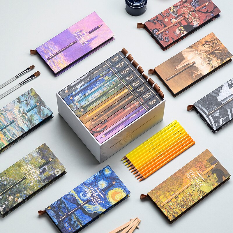 Marco MASTERS COLLECTION 80 colores Professional Fine Artist Oil Color Pencil Set Dibujo Color Lápices de colores Suministros de arte