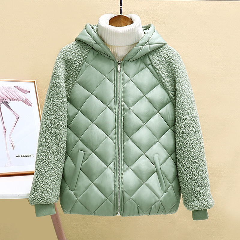 Thin light Down Cotton Jacket Female Short Coat Autumn Winter Women&
