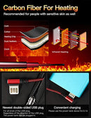 Chaqueta con calefacción para mujer, ropa con calefacción USB, chaqueta con calefacción eléctrica, almohadilla térmica para pesca y trekking, chaqueta de invierno para hombre