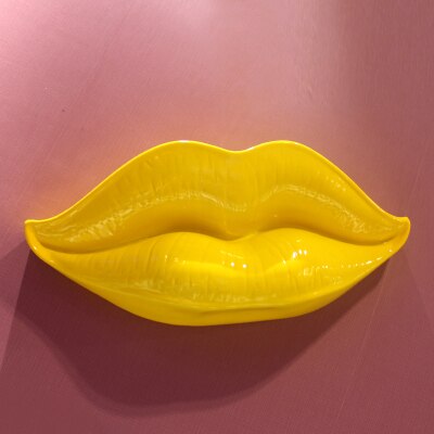 Big Lip Skulptur Dekoration Moderne rote Lippen Anhänger Bar Club Thema Wanddekoration