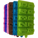 Molde de silicona con números para Chocolate y galletas, forma Digital 3D fría, Fondant, pastel, gelatina, dulces, pasteles, herramientas de decoración DIY, 1 ud.