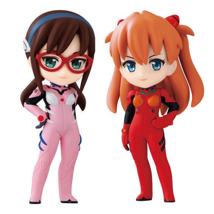 Original EVA Gashapon Anime figura de acción juguetes puedes avanzar 2:22 Nagisa Ayanami Rei Asuka Langley Makinami PVC ABS juguete muñecas