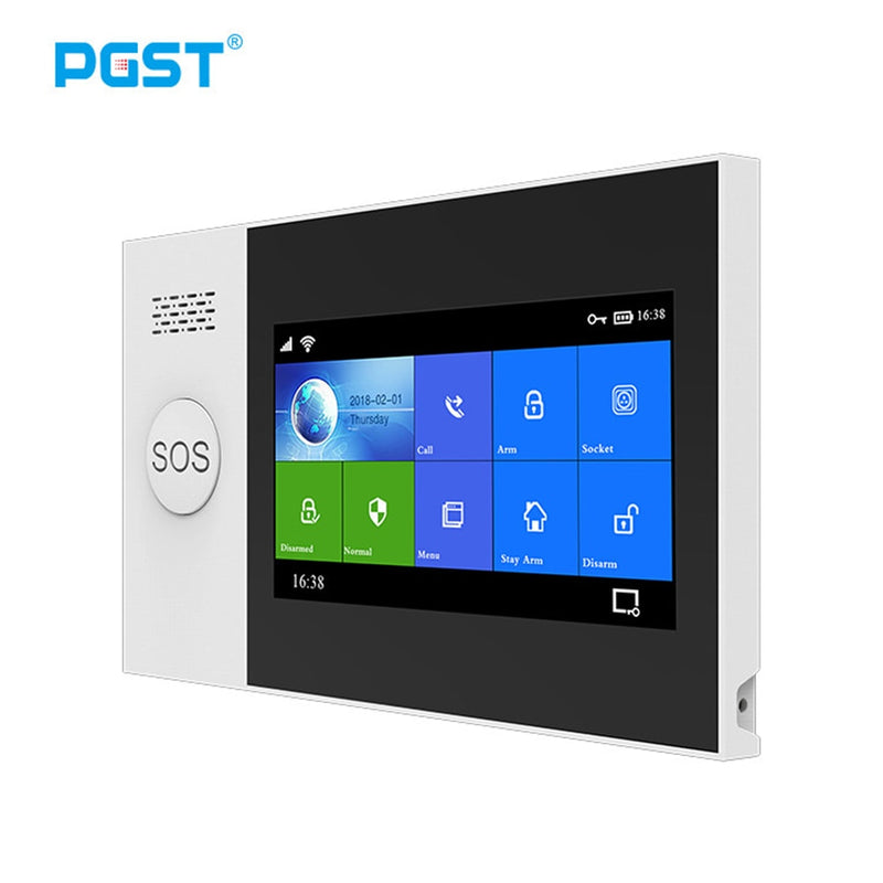 PGST Wireless Home WIFI GSM Sicherheitsalarmsystem Einbrecher Home Security mit PIR-Bewegungsmelder Detektor Einbruchmeldeanlage