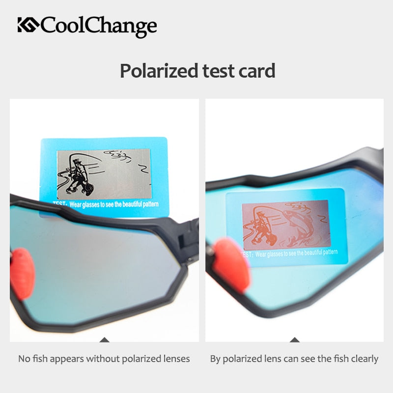 CoolChange, gafas polarizadas para ciclismo, gafas para correr, montar, UV400, gafas de sol para bicicleta, deportes al aire libre, MTB, gafas para bicicleta, gafas para hombres y mujeres