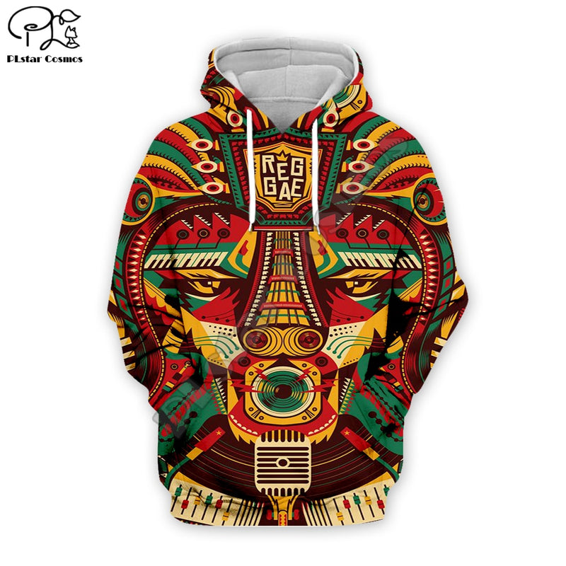 PLstar Cosmos Reggae Singer HipHop Legend Bob Marley Funny NewFashion Streetwear 3DPrint Zipper/Hoodies/Sweatshirts/Jacket A-11