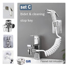 External Shower Faucet Holder Artifact Wash Hair Pet Washer Bathroom Kitchen Basin Tap Filter Flexible Hose Bidet Spray Gun