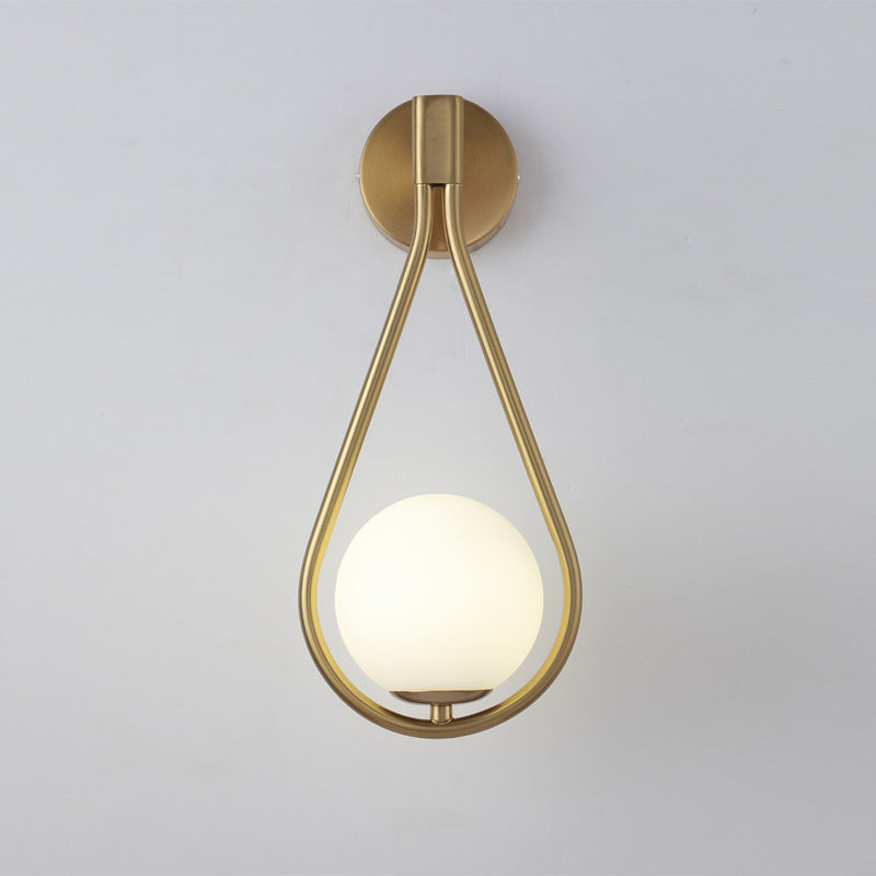 Moderne LED Wandleuchten Metall Wohnzimmer Lampe Mode Nordic Nachttisch Glas Wandleuchte Schlafzimmer Dekoration Beleuchtung