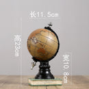 New American retro decoration clock home living room porch globe clock office decoration desktop decoration