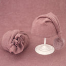 Soft Baby Photo Wraps With Hat 2pcs Sets Newborn Boys Girls Photography Swaddle Blanket Infant Picture Props Accessories