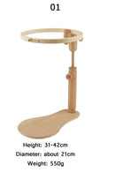 Aro de bordado Looen, aro de soporte para bordado, juego de aro de bordado de madera y punto de cruz, marco de anillo, herramientas de costura ajustables, 1 ud.