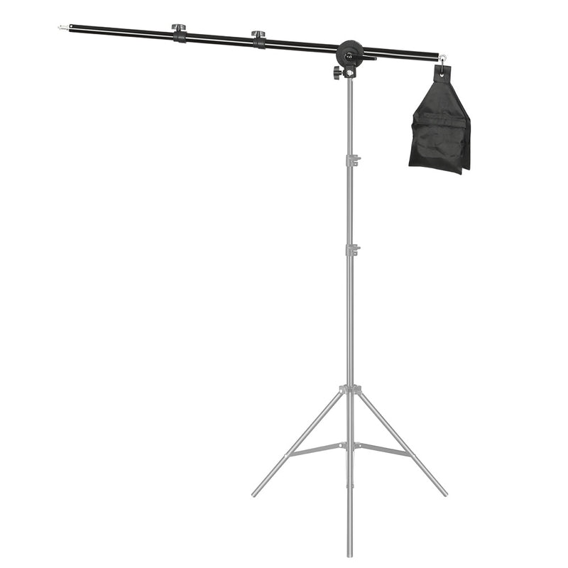 Photo Studio Adjustable Cantilever Stand Cross Arm With Sand Bag Pivot Clamp Use For Light Stand Accessories Extension Rod 135CM