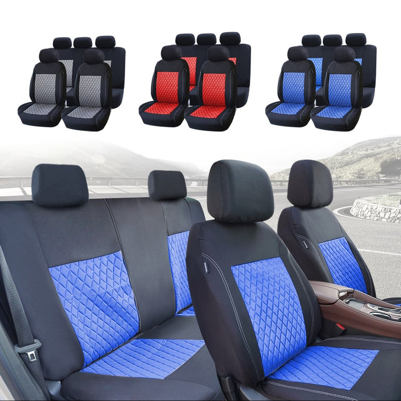 AUTOROWN Car Seat Cover Universal For Toyota BMW KIA Honda Polyester Automobiles Seat Covers Interior Accessories Seat Protector