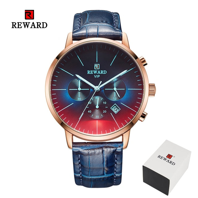 2022 New Fashion Color Bright Glass Watch Men Top Luxury Brand Chronograph Men&