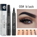 5-color four-pronged eyebrow pencil eyebrow brush split liquid waterproof long-lasting eyebrows enhancer pencil eyebrow shadow
