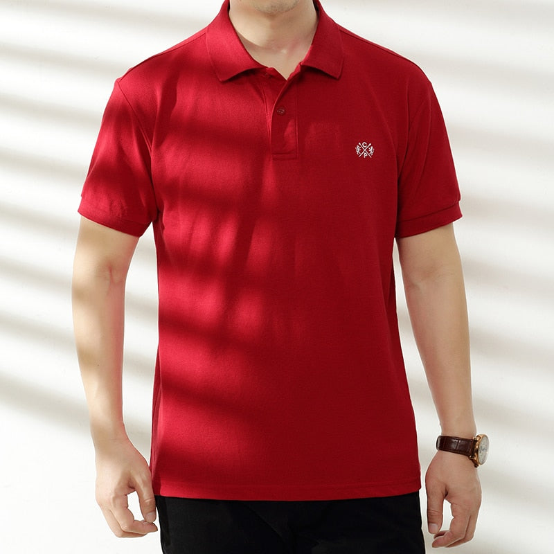 Übergröße 5XL 6XL Herren Polo 2021 Sommer Neue 95% Baumwolle Polo Shirt Männer Beiläufige Lose Tops Hochwertige Atmungsaktive Plus Size Polo