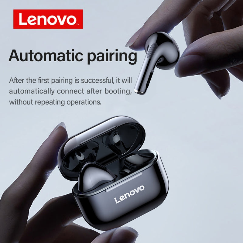 Lenovo LP40 LP6 LP12 LP50 LP60 LP80 Wireless Headphones TWS Earphones Bluetooth Dual Stereo Sports Headset Handfree Bass Earbuds