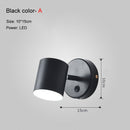 Gold Black Iron LED Wall Lamps Living Room Bedroom Bedside Indoor Lighting Fixtures Luminaire Wandlamp Switch Industrial Sconce