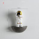 Nordic Wall Decoration Astronaut Resin Wall Shelves Home Decor 3D Astronaut Figurines For Living Room Bedroom Wall Hanging Decor