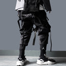 11 BYBB'S DARK Cargo Pants Herren Harajuku Streetwear Tactics Pants Ribbon Multi-Pocket-Hose Elastische Taille HipHop Male DG29
