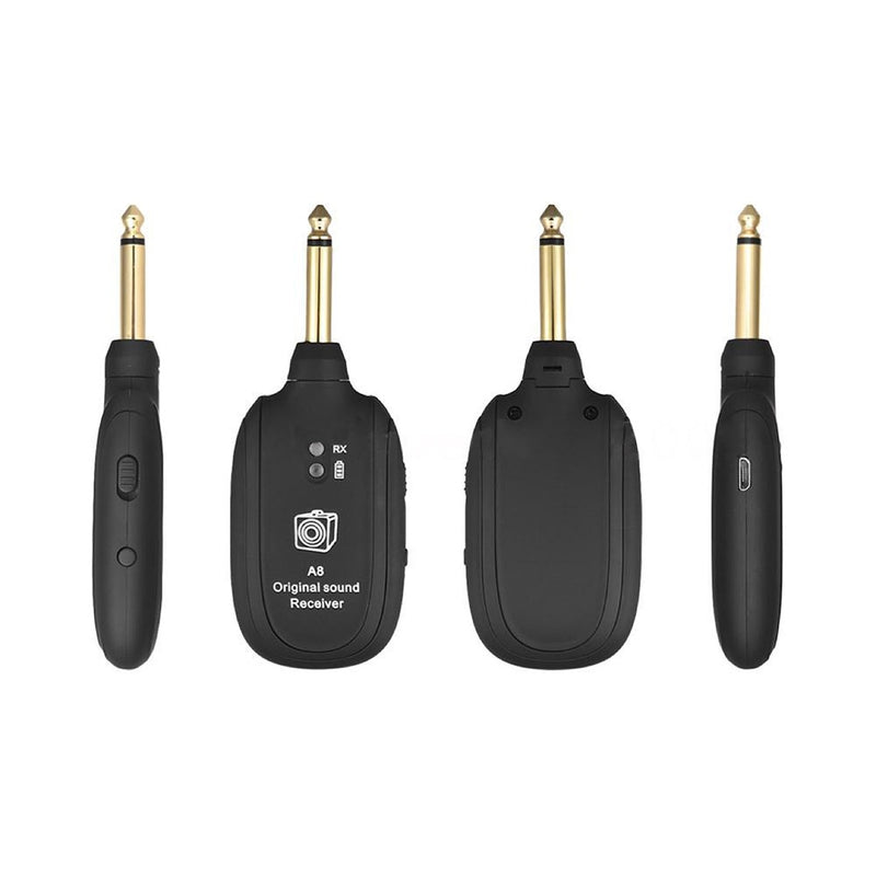 Guitar Wireless System Transmitter Receiver Built-In Rechargeable Wireless Guitar Transmitter Guitar Transmitter Accessory