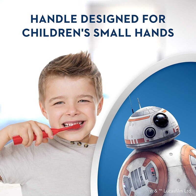Cepillo de dientes eléctrico Oral B para niños, rotación de vitalidad, cerdas suaves de dibujos animados, cepillo de dientes alimentado por batería para niños, cuidado de las encías bucales